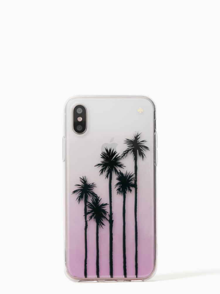 KATE SPADE PALM TREE OMBRE IPHONE X CASE,098687216784