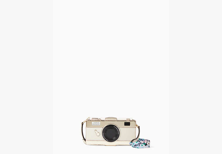 Kate Spade,camera folio with daisy strap iphone x case,White Multi