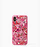 Kate Spade,jeweled cactus flower iPhone X case,Cranberry Cocktail