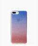 Kate Spade,sunset glitter ombre iphone 8 plus case,Pink Multi