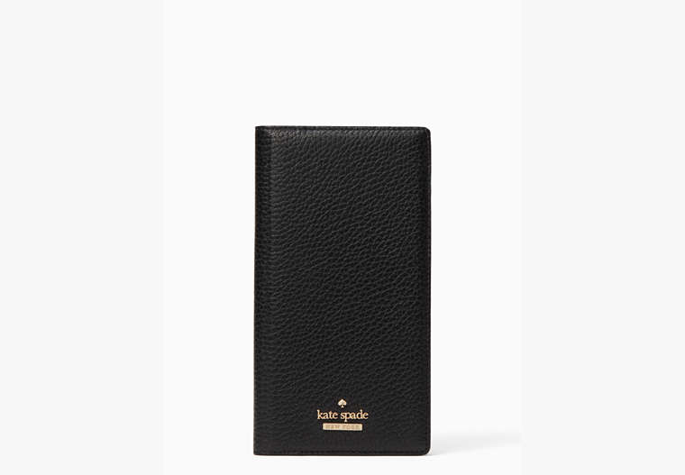 Kate Spade,pebbled leather iPhone 7 & 8 plus folio case,phone cases,Black / Glitter