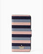 Kate Spade,glitter stripe iphone 7 & 8 plus wrap folio case,Peach Melba