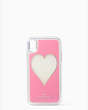Kate Spade,heart liquid glitter iphone xr case,Multi