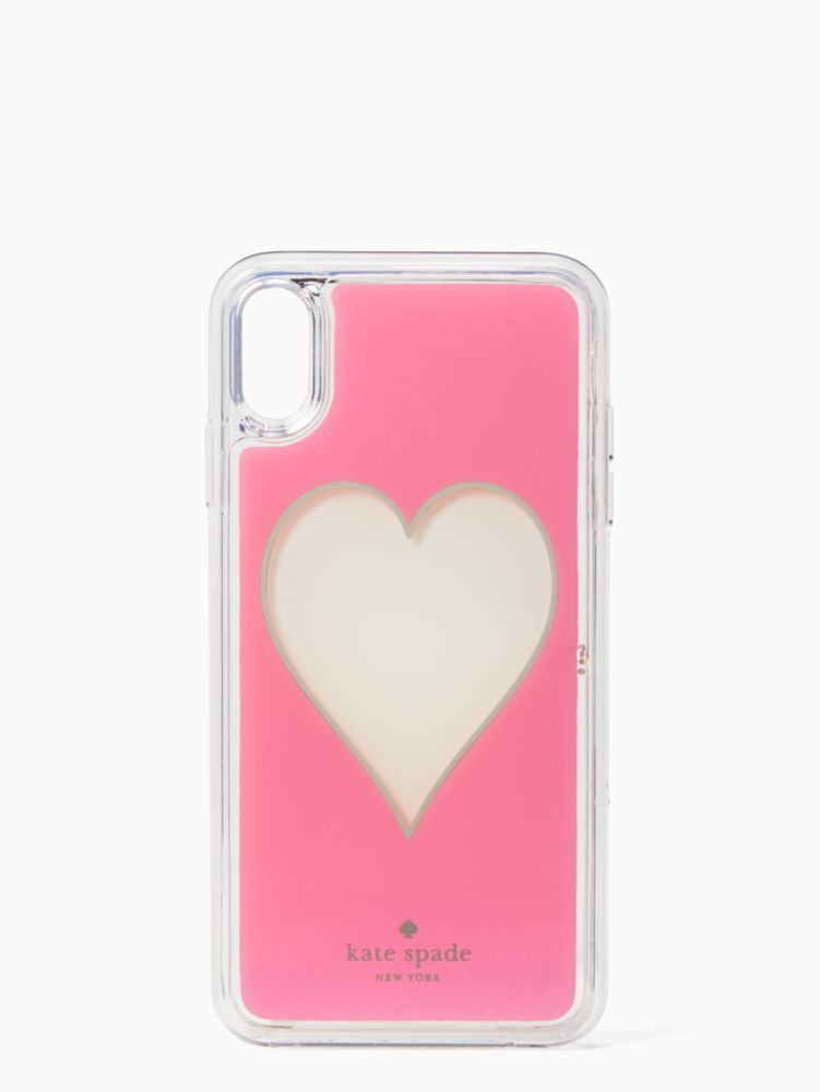 Heart Liquid Glitter Iphone Xs Max Case Kate Spade New York