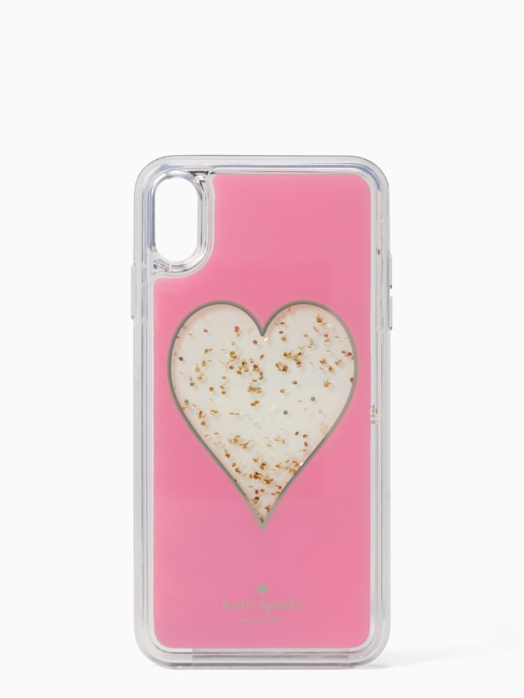 Heart Liquid Glitter Iphone Xs Max Case, , Product