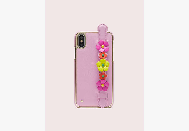 Kate Spade,floral iphone x & xs handstrap stand case,Multi