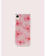 Kate Spade,glitter abstract peony iphone xr case,Pink Multi