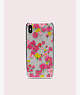 Kate Spade,jeweled marker floral clear iphone xs max case,Clear Multi
