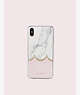 Kate Spade,marble scallop iphone xs max case,Pink Multi