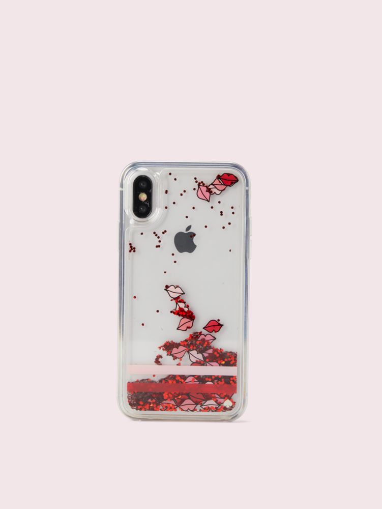 Lips Liquid Glitter Iphone X Xs Case Kate Spade New York