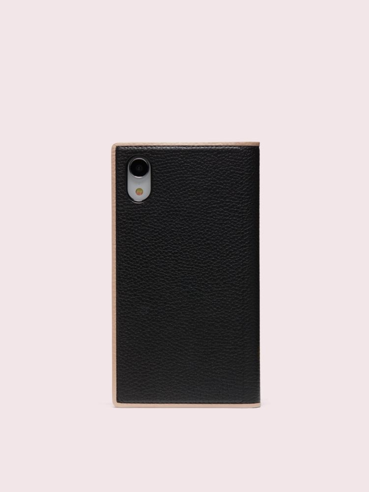 Sam Iphone Xr Wrap Folio Case, Black / Glitter, Product