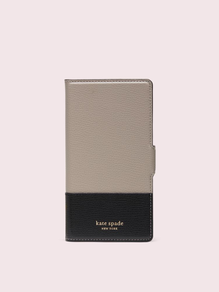 Sylvia Iphone X & Xs Magnetic Wrap Folio Case, WARM TAUPE/BLACK, ProductTile