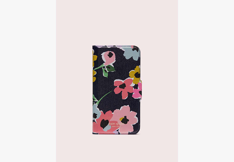 Kate Spade,wildflower bouquet iPhone x & xs folio case,phone cases,Waterfall Mist