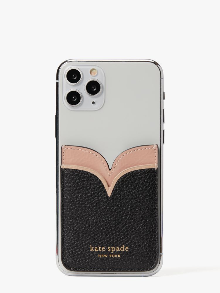 Sam Double Sticker Pocket, Black / Glitter, ProductTile