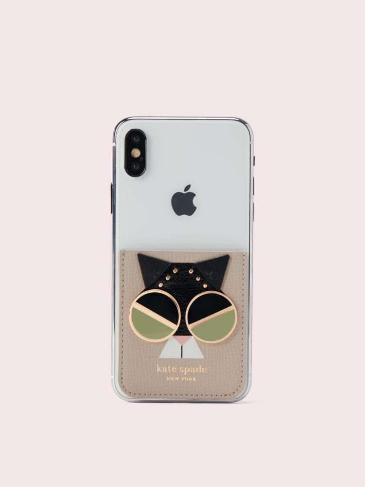 Kate Spade,Spademals Smitten Kitten Sticker Pocket,