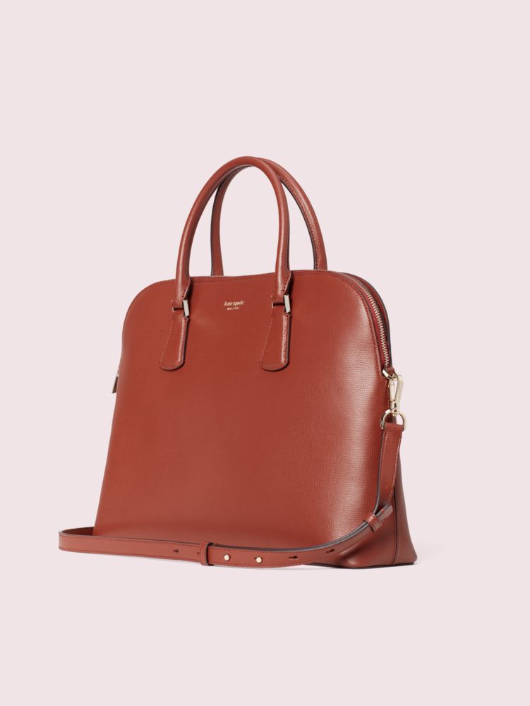 Kate Spade Sylvia Mini Dome Leather Satchel in Red