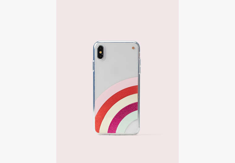 Kate Spade,glitter rainbow iphone xs max case,Multi
