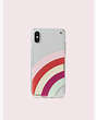 Kate Spade,glitter rainbow iphone x & xs case,Multi