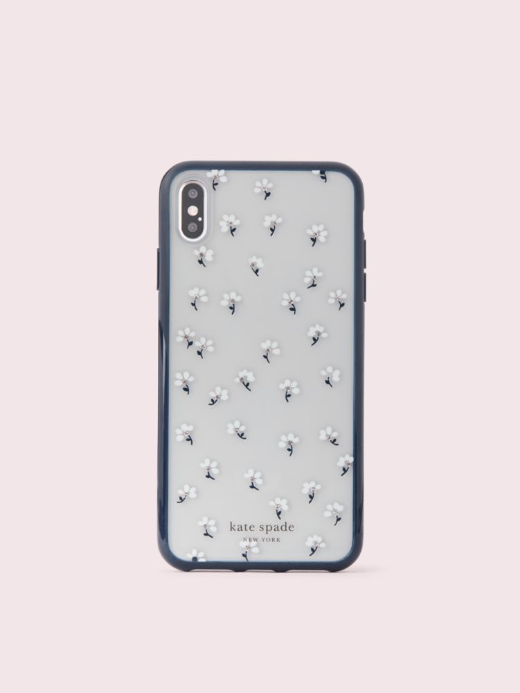 Kate Spade,jeweled daisies iPhone xs max case,phone cases,Clear Multi