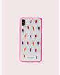Kate Spade,jeweled flock party iphone xs max case,phone cases,Multi