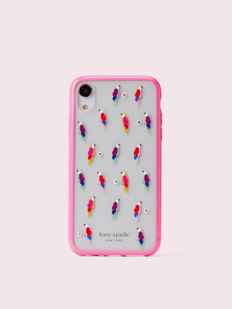 Kate Spade,jeweled flock party iPhone xr case,phone cases,Multi