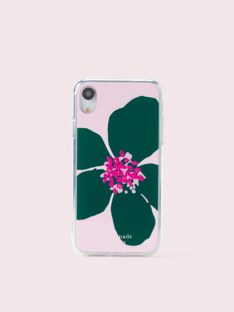 Kate Spade,Jeweled Grand Flora iPhone Xr Case,