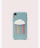 Kate Spade,rainbow cloud patch iphone xr case,Multi