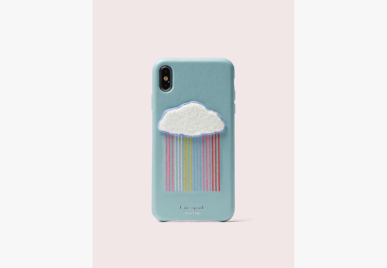 Kate Spade,rainbow cloud patch iphone xs max case,Multi