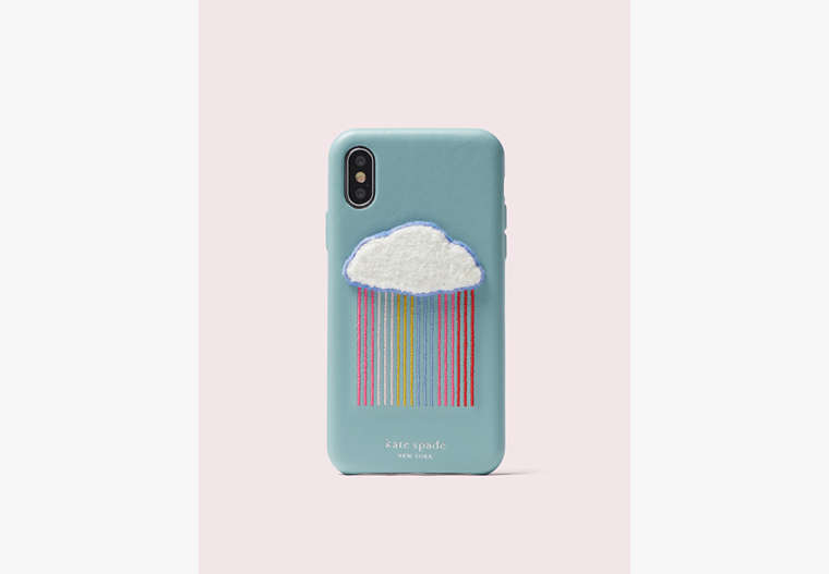 Kate Spade,rainbow cloud patch iPhone x & xs case,phone cases,Multi
