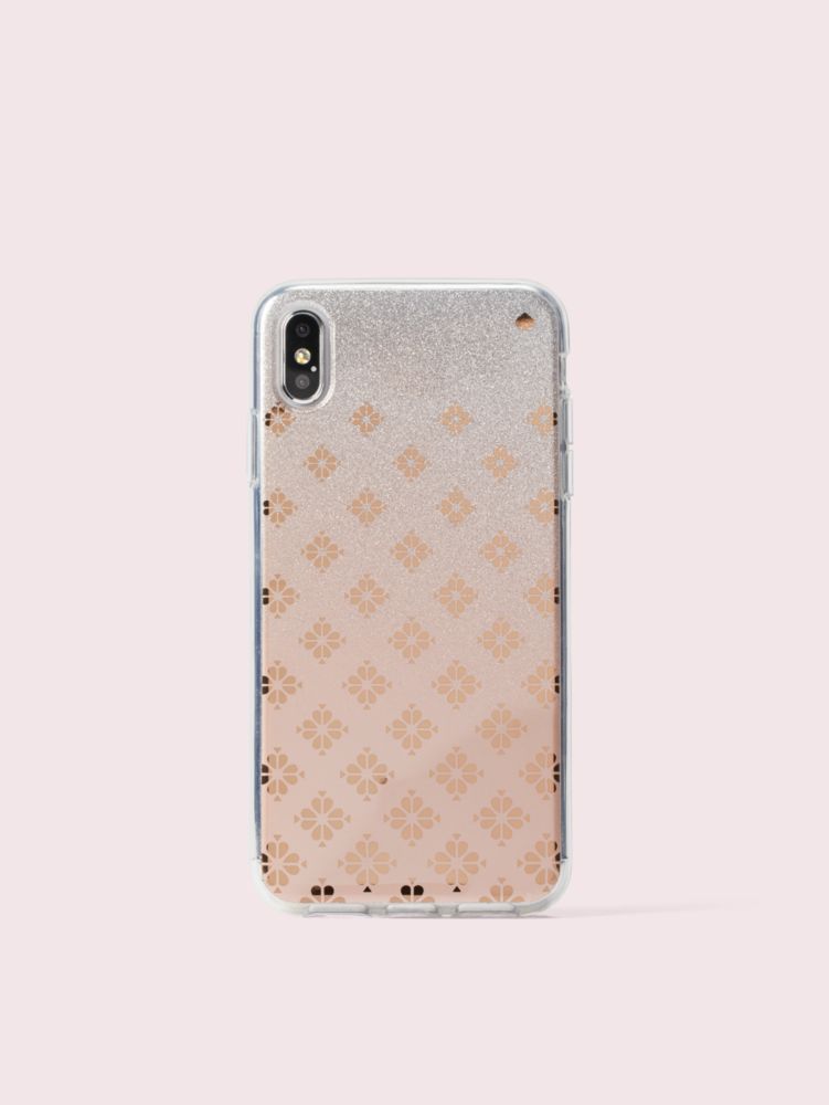 Kate Spade,spade flower ombré iphone xs max case,Pink Multi