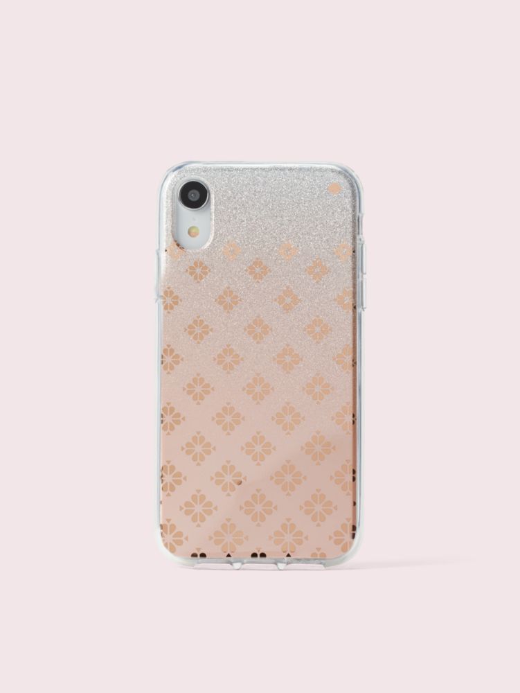 Kate Spade,spade flower ombré iphone xr case,Pink Multi