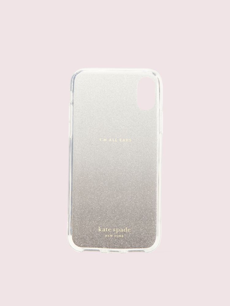 Glitter Ombré Iphone Xs Case, Black / Glitter, Product