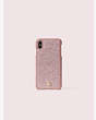 Kate Spade,glitter inlay iphone xs max case,Rose Gold