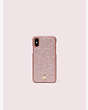 Kate Spade,glitter inlay iphone xr case,Rose Gold