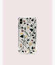 Kate Spade,deco bloom clear iphone xs max case,Clear Multi