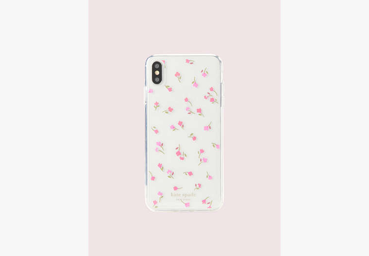 Kate Spade,jeweled meadow clear iphone xs max case,Clear Multi