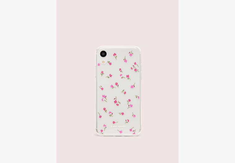 Kate Spade,jeweled meadow clear iPhone xr case,phone cases,Clear Multi