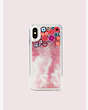 Kate Spade,spade flower liquid glitter iphone xs case,Multi