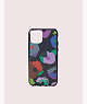 Kate Spade,glitter floral collage iphone 11 pro case,Black Multi