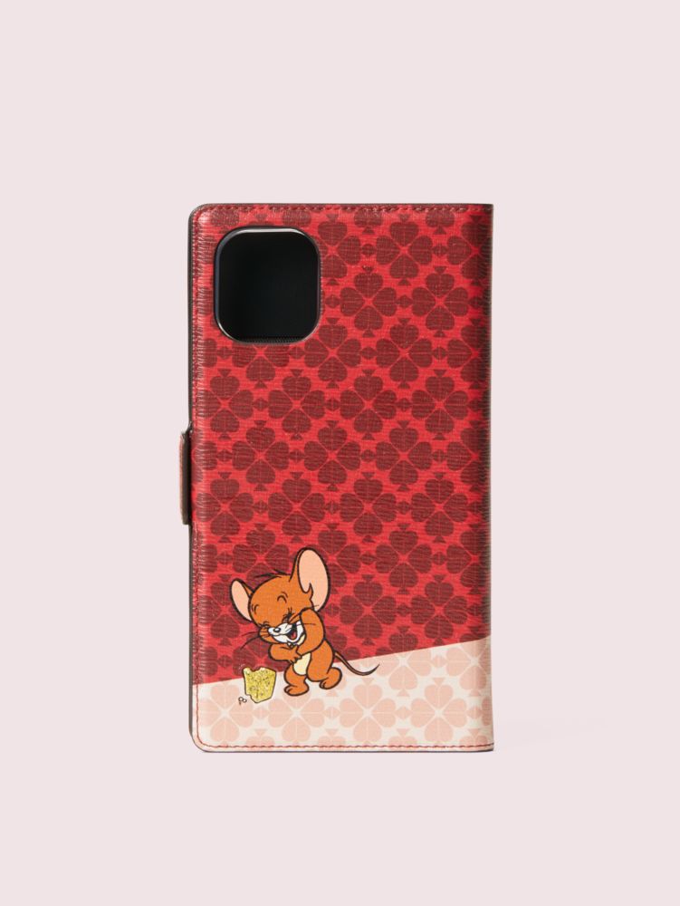 Kate Spade,Kate Spade New York X Tom & Jerry iPhone 11 Magnetic Wrap Folio Case,