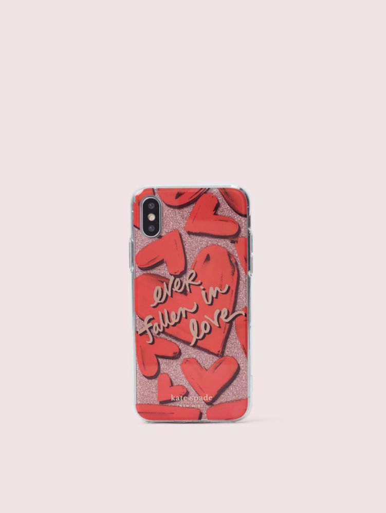 Kate Spade,ever fallen in love iphone x & xs case,Multi