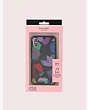 Kate Spade,glitter floral collage iphone xs case,Black Multi