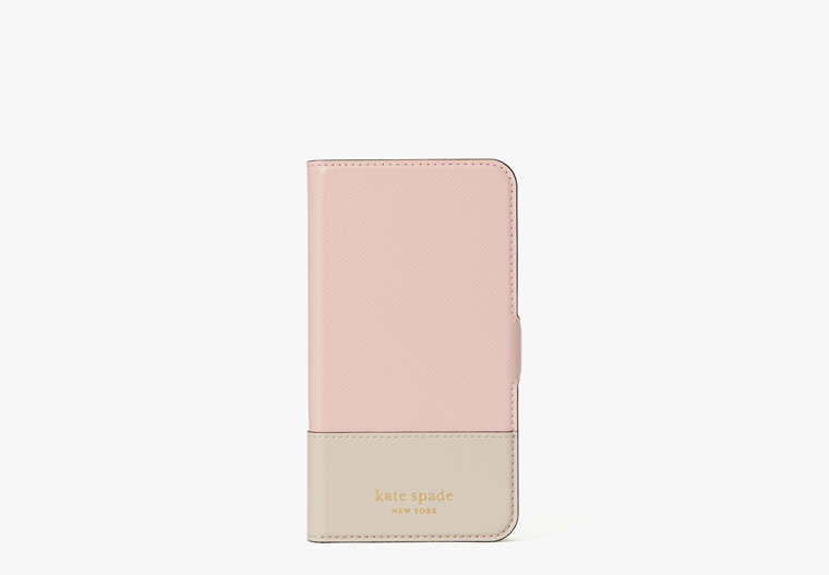 Kate Spade,spencer iPhone 11 magnetic wrap folio case,phone cases,Tutupnk/Crsp Linen image number 0