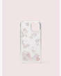 Kate Spade,cherry blossom liquid glitter iphone 11 pro case,Clear Multi