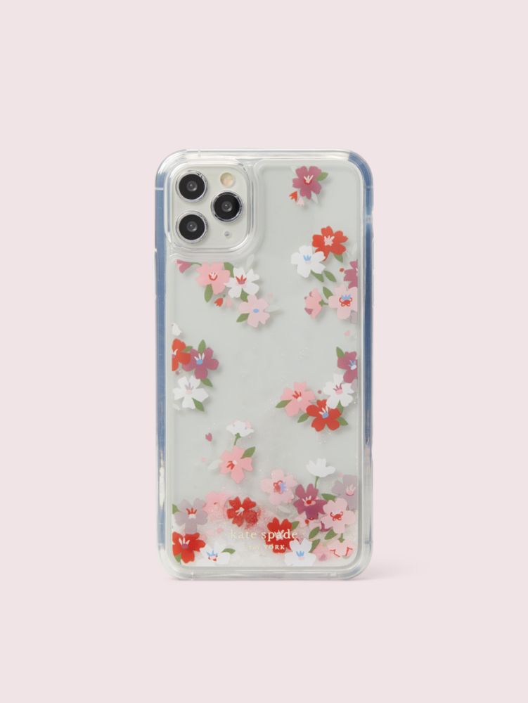Kate Spade,Cherry Blossom Liquid Glitter Iphone 11 Pro Max Case,