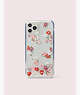 Kate Spade,cherry blossom liquid glitter iphone 11 pro max case,Clear Multi