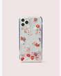 Kate Spade,cherry blossom liquid glitter iphone 11 pro max case,Clear Multi