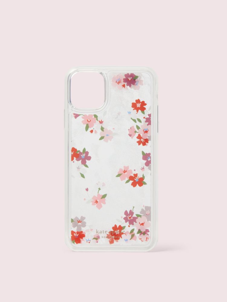 Kate Spade,Cherry Blossom Liquid Glitter Iphone 11 Pro Max Case,
