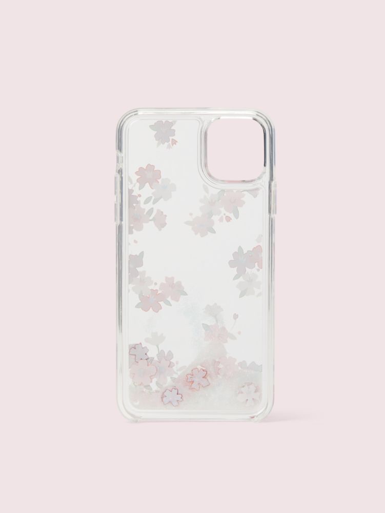Kate Spade,Cherry Blossom Liquid Glitter Iphone 11 Pro Max Case,