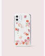 Kate Spade,cherry blossom liquid glitter iPhone 11 case,phone cases,Clear Multi